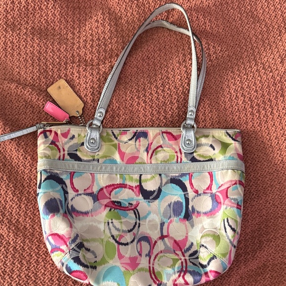 Coach Colorful Signature Shoulder Bag - Picture 3 of 4
